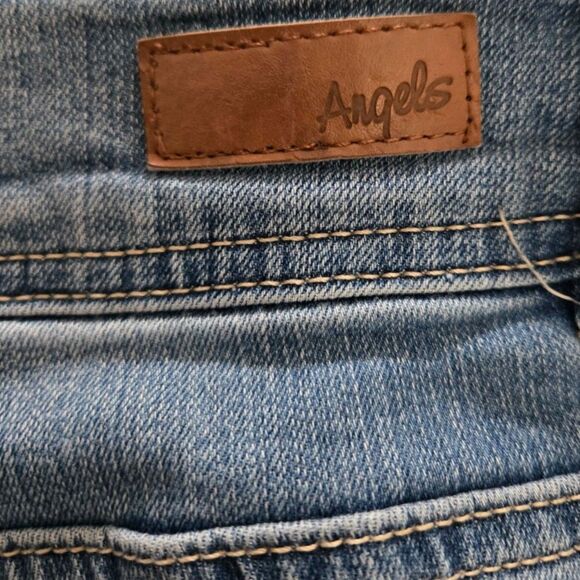 Angels Curvy Bermuda Shorts Women 20W Blue High Rise Summer Resort - Picture 8 of 8